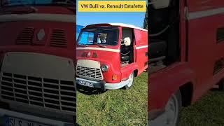 VW Bulli vs. Renault Estafette old-timer Bus #shorts #oldtimer #bus #vintage #classic