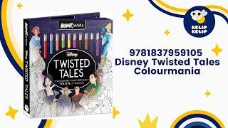 9781837959105 Disney Twisted Tales Colouring Book Colourmania with 10 Colour Pencils