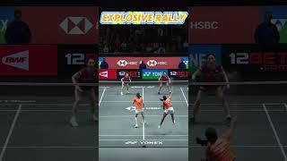 4 Top Badminton Players: Explosive Rally That Will Leave You on the Edge of Your Seat! #badminton