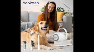 Neakasa Pet Grooming Kit P1 Pro: Effortless Pet Pampering with Multi-Attachment! Link in description