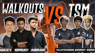 TEAM WALKOUTS VS TSM ENTITY ️ #2Fingergod #Abrar #Abrargaming