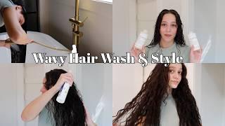 QUICK wash day for wavy hair! New Favorites 2024