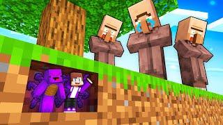 Dark JJ and Mikey Use TINY MOD To Prank Villagers In Minecraft! (Maizen)