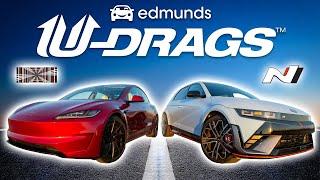 U-DRAG RACE: Leistung des Tesla Model 3 vs. Hyundai Ioniq 5 N | Handling, Viertelmeile und mehr