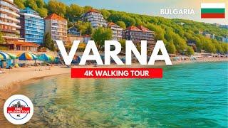 Varna, Bulgaria Walking Tour 4K/60FPS | Beach, Promenade and the Old Town!