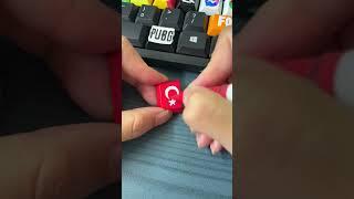 Drawing Turkey on the keyboard #shorts #diy #art #keyboard #tiktok #trending #fyp #turkey #country