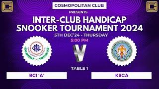 T1 - BCI 'A' vs KSCA - 5/12/24 - THURSDAY (5PM)