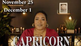 CAPRICORN “The Universe Is Executing A Precise Order of Justice️NOVEMBER 25 - DECEMBER 1￼