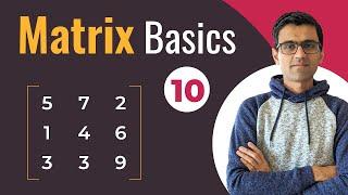 Matrix Basics | Deep Learning Tutorial 10 (Tensorflow Tutorial, Keras & Python)