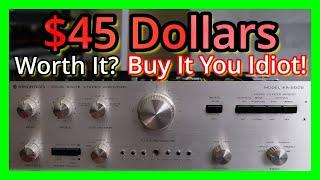 $45 - Buy This Amplifier! Cheaper And Better Sounding Stereo. Spend Less On Vintage HiFi Audio Gear