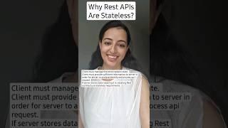 Why Rest API's Are Stateless ? #apitesting #testers #softwaretesting #shortswithcamilla