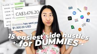 15 easiest side hustles for the average person in 2025  realistic ways to make money fast