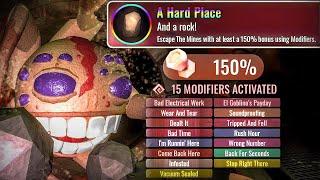 DOORS - "A Hard Place" 150% Modifiers BADGE on The Mines (Full Walkthrough) - Roblox
