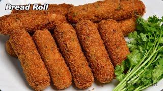 Crispy & Tasty Bread Roll Recipe/ Easy Iftar Snacks Recipe/ Bread Recipes