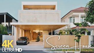 Screen House Contemporary Design: Natural and Modern Integration