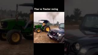 Paani new song Thar 4×4 vs John Deere 5050D tractor full power racing viral short video#nishudeswal