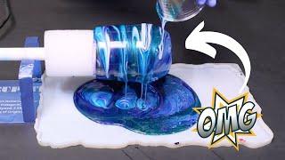 MERMAID Colors ~ Dirty Resin Tumbler and Tray ~ Full Tutorial