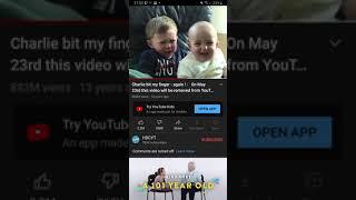 *Archive* What YouTube looked like on the last day of Charlie bit my Fingers' final day on YouTube