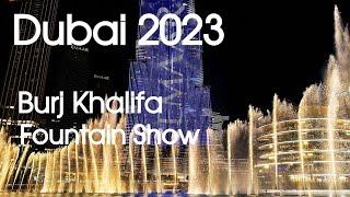 Dubai Fountain Show, Burj Khalifa, Lake  [4K] Night Walking Tour!