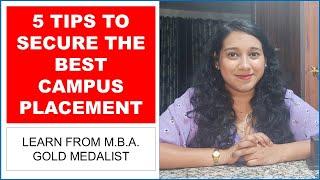 5 Tips To Get The Best Campus Placement Job in MBA | Campus Placement Tips | SforShivani