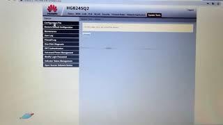 Configuration - Huawei model HG8245Q2