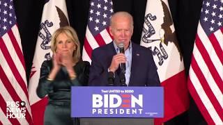 WATCH: Joe Biden promises to unite the country during 2020 Iowa caucus speech