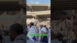 10 Dhul Hijjah 2024,Walk to Rami,Mina.Hajj 2024/Hajj1445H Mina#hajj2024#makkah #youtubeshorts#hujjah