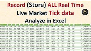 Store Real-Time Live market Tick Data to CSV | Order flow analysis