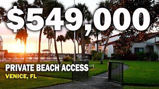 INSIDE A DREAMY Waterfront Condo In VENICE FL w/ Private Beach Access For UNDER $600,000 / ALDEA MAR