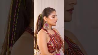 Unique hairstyle for Navratri Day 1 #navratrihairstyle #festive hairstyle #navratri2024 #garbalook