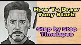 Iron Man Drawing | Robert Downey Junior | Tony Stark | Pencil Sketch | Rajnish Sketch Art