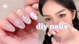 How to Do Cute Nails at Home  beginners nail art tutorial 