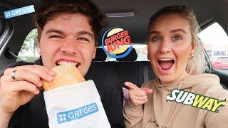 TRYING VEGAN FAST FOOD | Vegan Food Challenge | Greggs, Subway & Burger King