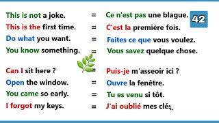 Phrases simples pour apprendre l'anglais facilement |partie 42 |easy sentences to learn french 