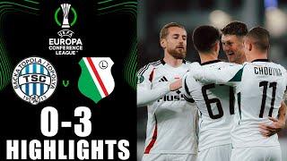 SKRÓT: TSC Bačka Topola - Legia Warszawa 0-3 | Liga Konferencyjna UEFA 2024