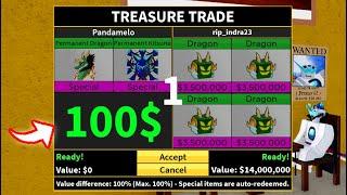 Blox Fruits I Spent $100 In-App Purchase for INSANE Trades!