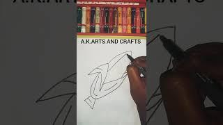 Easy Corn Drawing #youtubeshorts #shorts #corn #drawing #a.k.arts and crafts