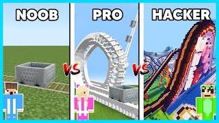 MIPAN & ZUZUZU NAIK KERETA ROLLER COASTER DARI YANG JELEK VS PALING KEREN DI MINECRAFT!