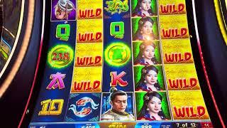 $HAND PAY$ Samurai 888 Takeo  Video Slot Machine - 2 Mega Features $8.88 max bet