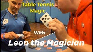 Impossible Table Tennis Card Trick by Leon the Magician - eBaTT Show