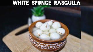 White Sponge Rasgulla | Indian Recipe | Bengali Dessert