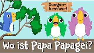 German kids song with English subtitles - Where is Papa Parrot? - Learn German A1 A2 B1 with music