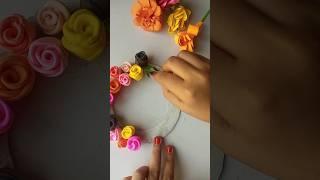 Craft Wall Hanging  #shorts #youtube #viral #viralshorts #craft#art #papercraft #colourfulflower