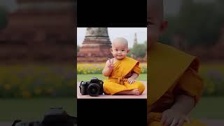 Little Monk So Cute | Cute Little Monk #cartoon #littlemonk #cute