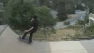 Bryan and Liam skate mini ramp