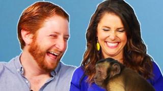 Monkey Lover Gets Surprised By A Monkey