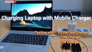    How to Charge Laptop with Mobile Charger | How to charge Laptop without charger   