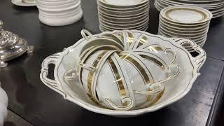 Aparelho de jantar de porcelana portuguesa Vista Alegre