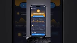 Crypto mining app design. Bitcoin Mining App 2025  #crypto #mobileapp  #uiuxdesign #btcmining