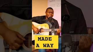 We're standing here only because you made a way  #worshipmusic #madeaway #travisgreene #acoustic